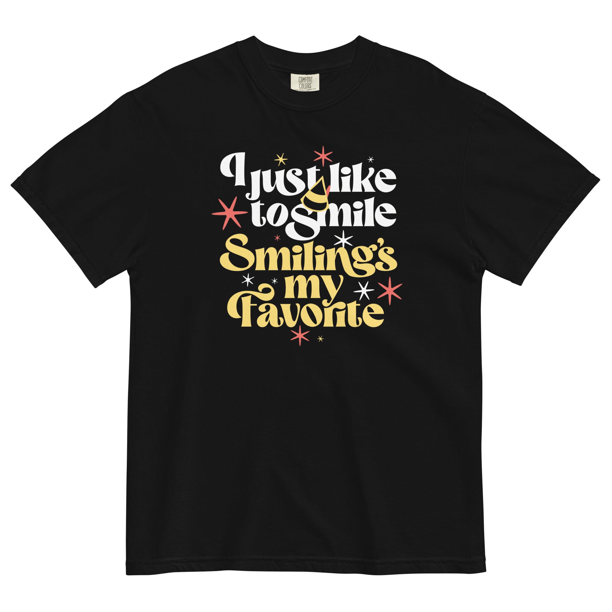 I Just Like To Smile Smiling's My Favorite Men's Relaxed Fit Tee Hoodie, Sweatshirt | CoreVibeTees.com (Image 2)