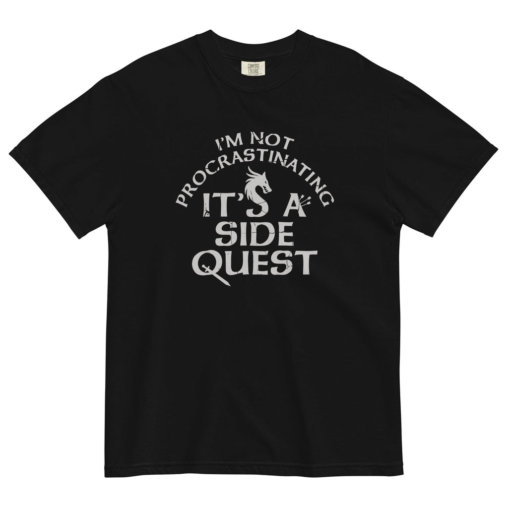 I'm Not Procrastinating, It's A Side Quest Men's Relaxed Fit Tee Hoodie, Sweatshirt | CoreVibeTees.com (Image 1)