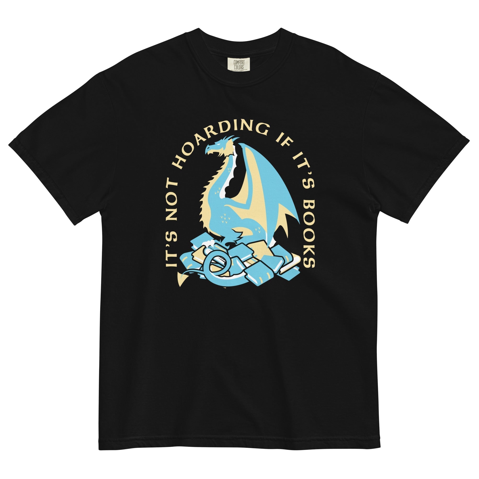 It's Not Hoarding If It's Books Men's Relaxed Fit Tee Hoodie, Sweatshirt | CoreVibeTees.com (Image 3)