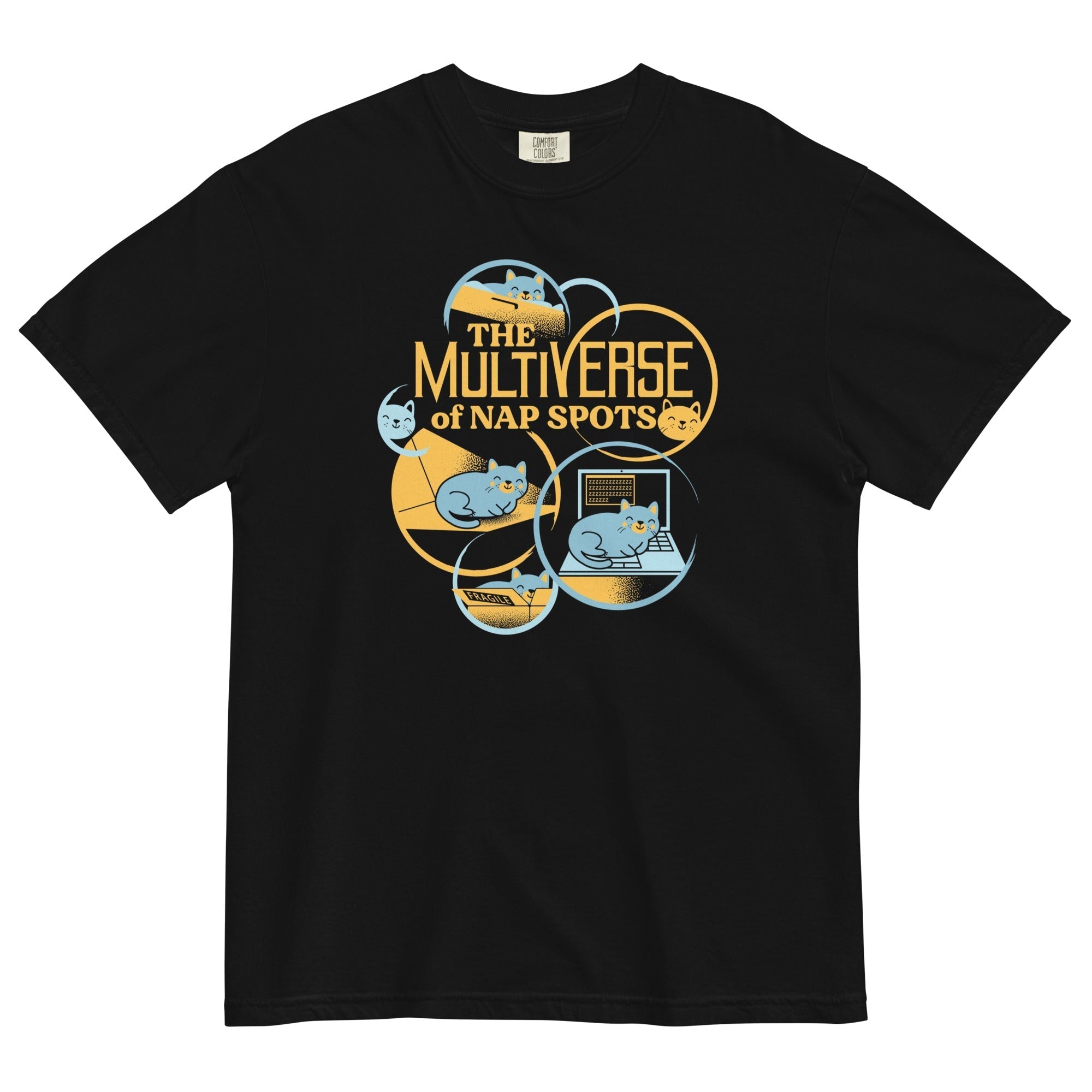 The Multiverse Of Nap Spots Men's Relaxed Fit Tee Hoodie, Sweatshirt | CoreVibeTees.com (Image 2)