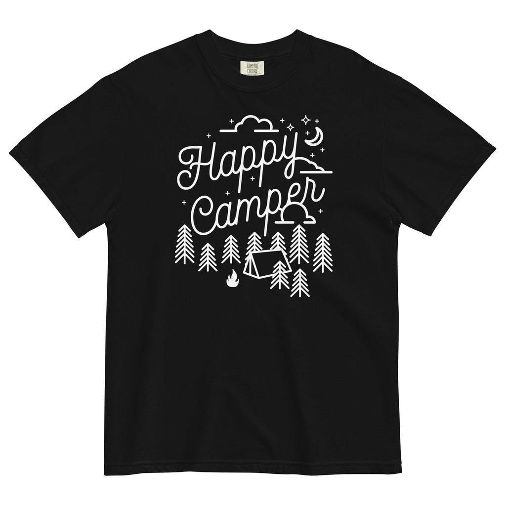 Happy Camper Men's Relaxed Fit Tee Hoodie, Sweatshirt | CoreVibeTees.com (Image 2)