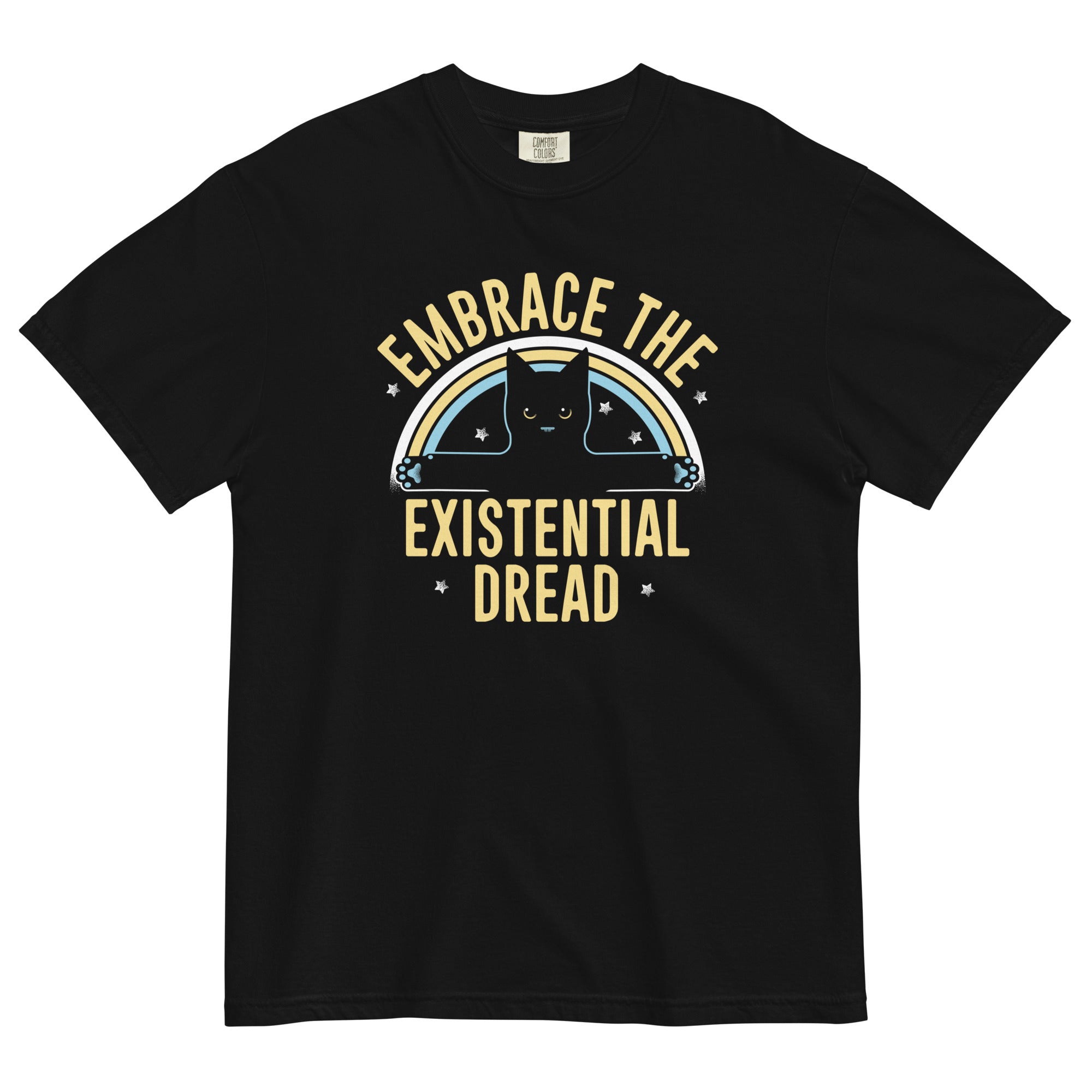 Embrace The Existential Dread Men's Relaxed Fit Tee Hoodie, Sweatshirt | CoreVibeTees.com (Image 1)