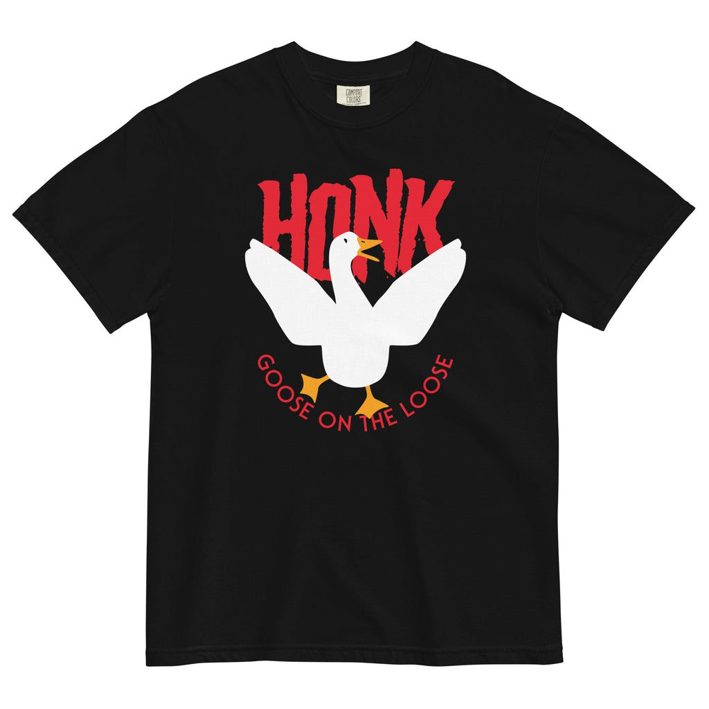 Honk Goose On The Loose Men's Relaxed Fit Tee Hoodie, Sweatshirt | CoreVibeTees.com (Image 1)