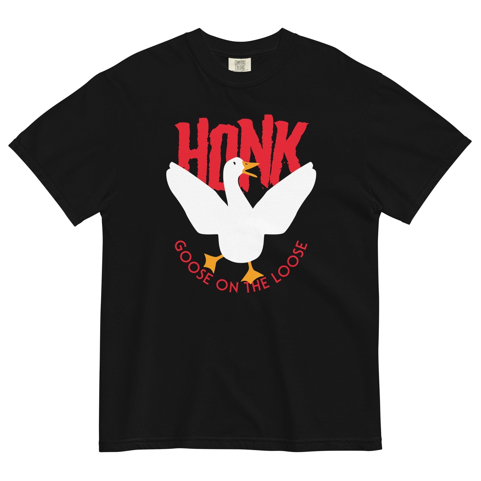 Honk Goose On The Loose Men's Relaxed Fit Tee Hoodie, Sweatshirt | CoreVibeTees.com (Image 1)