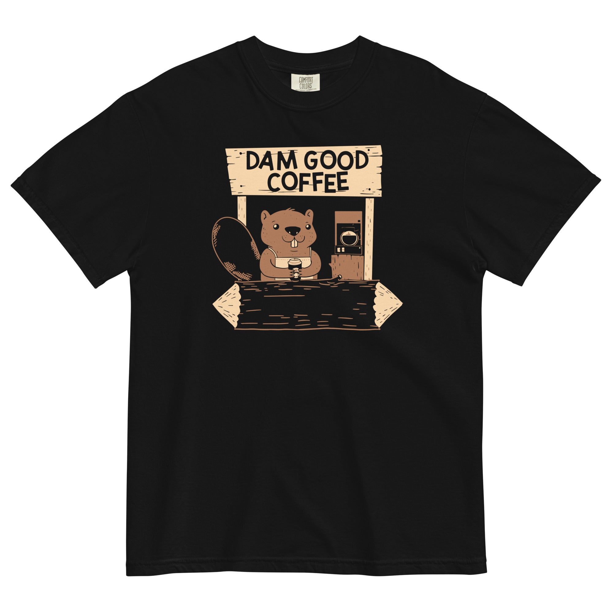 Dam Good Coffee Men's Relaxed Fit Tee Hoodie, Sweatshirt | CoreVibeTees.com