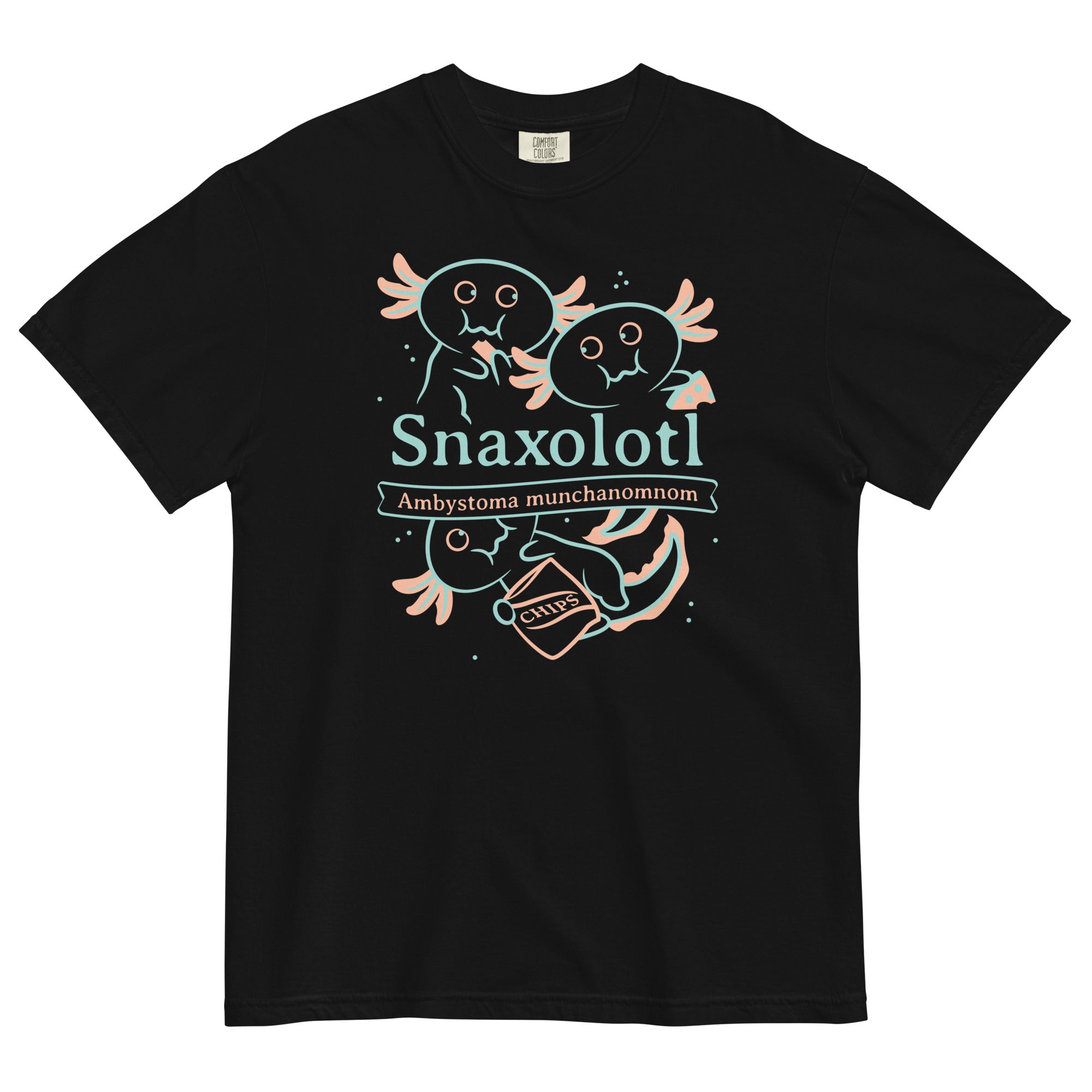 Snaxolotl Men's Relaxed Fit Tee Hoodie, Sweatshirt | CoreVibeTees.com (Image 2)