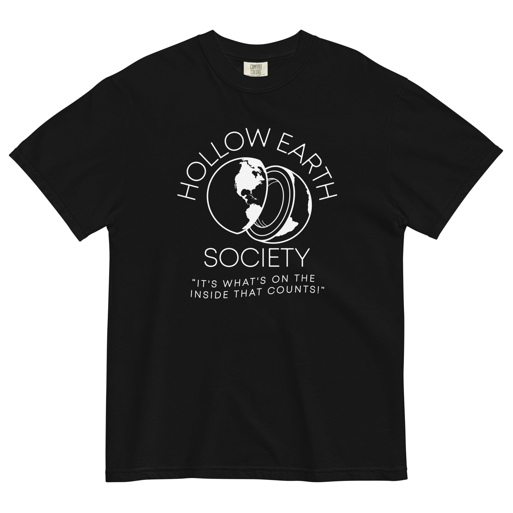 Hollow Earth Society Men's Relaxed Fit Tee Hoodie, Sweatshirt | CoreVibeTees.com (Image 1)