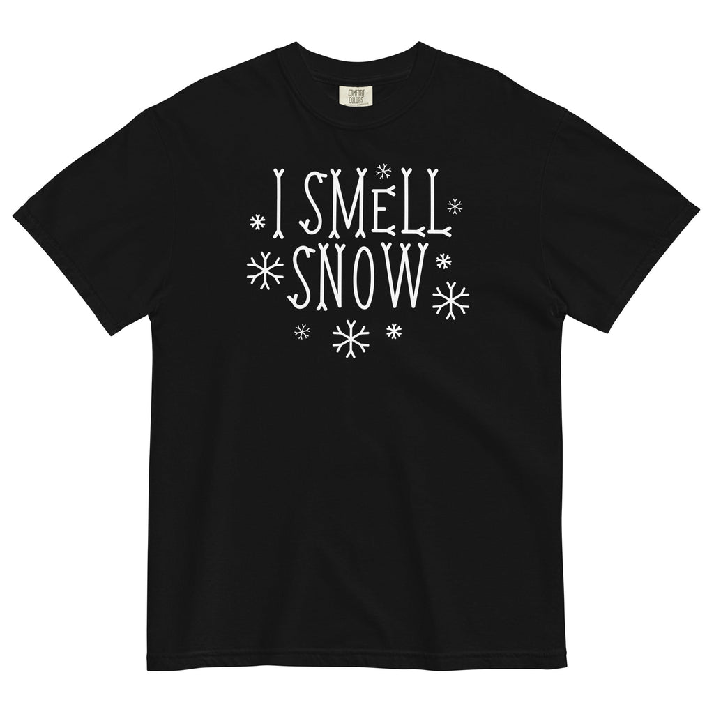 I Smell Snow Men's Relaxed Fit Tee Hoodie, Sweatshirt | CoreVibeTees.com (Image 2)