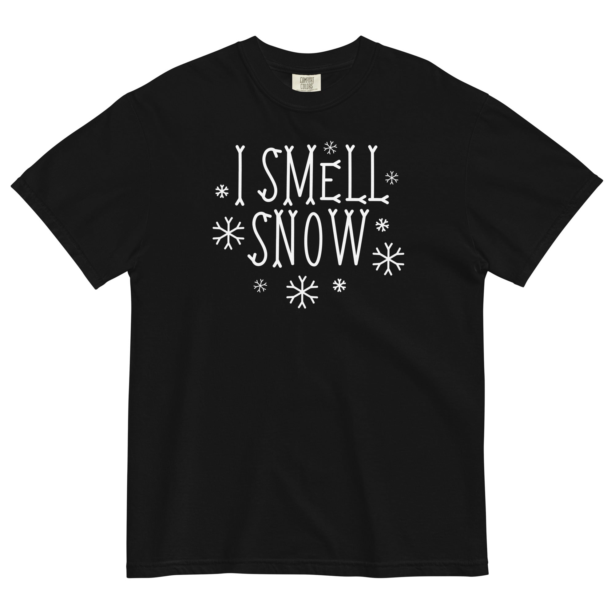 I Smell Snow Men's Relaxed Fit Tee Hoodie, Sweatshirt | CoreVibeTees.com (Image 2)