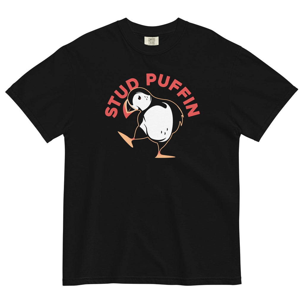 Stud Puffin Men's Relaxed Fit Tee Hoodie, Sweatshirt | CoreVibeTees.com (Image 2)