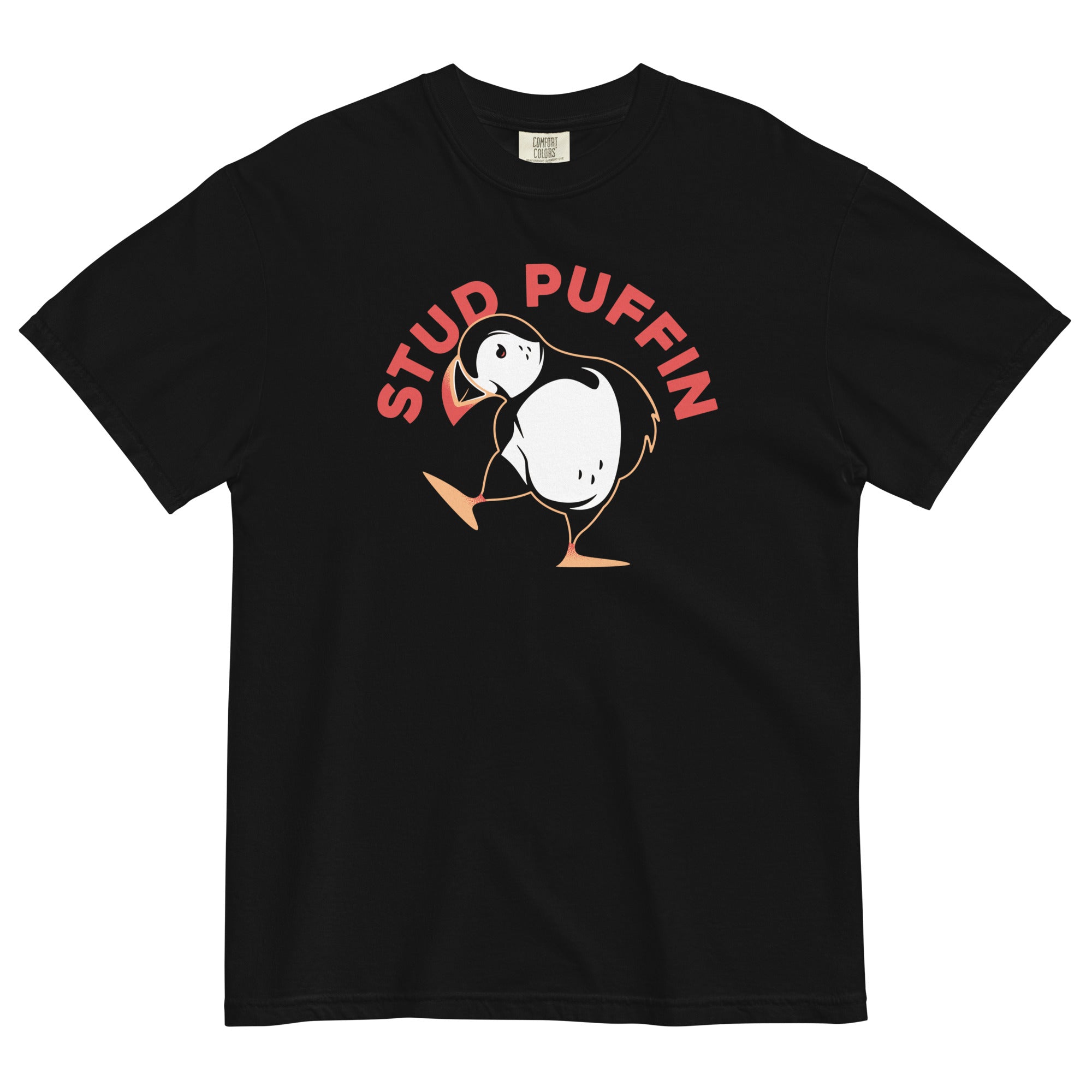 Stud Puffin Men's Relaxed Fit Tee Hoodie, Sweatshirt | CoreVibeTees.com (Image 2)