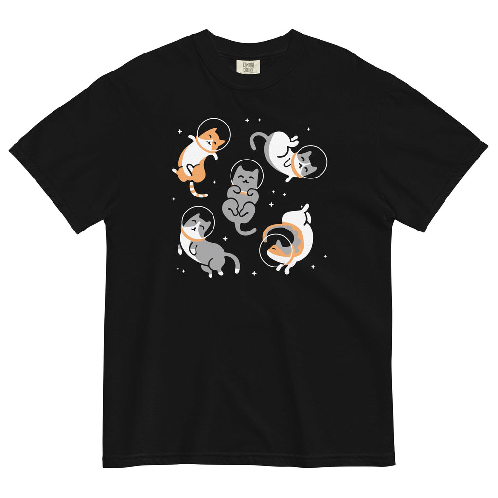 Cats In Space Men's Relaxed Fit Tee Hoodie, Sweatshirt | CoreVibeTees.com (Image 1)