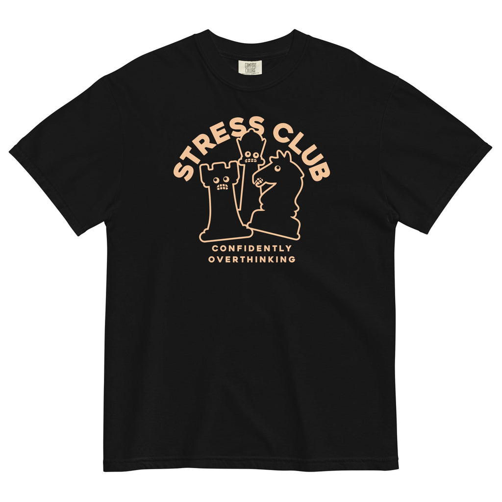 Stress Club Men's Relaxed Fit Tee Hoodie, Sweatshirt | CoreVibeTees.com (Image 1)