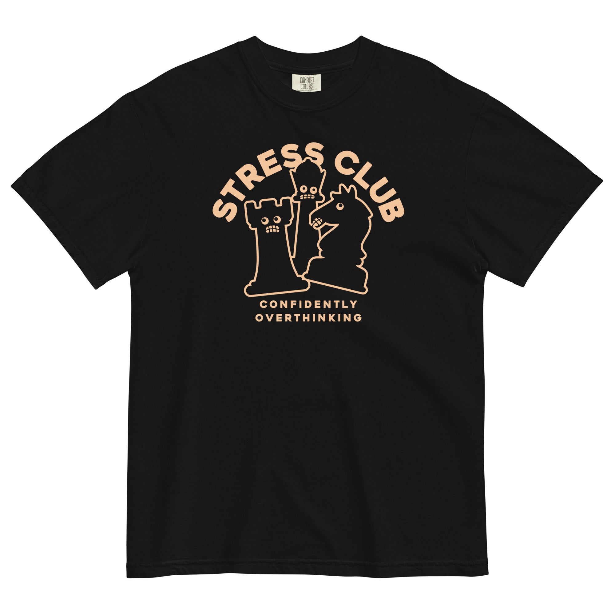 Stress Club Men's Relaxed Fit Tee Hoodie, Sweatshirt | CoreVibeTees.com (Image 1)