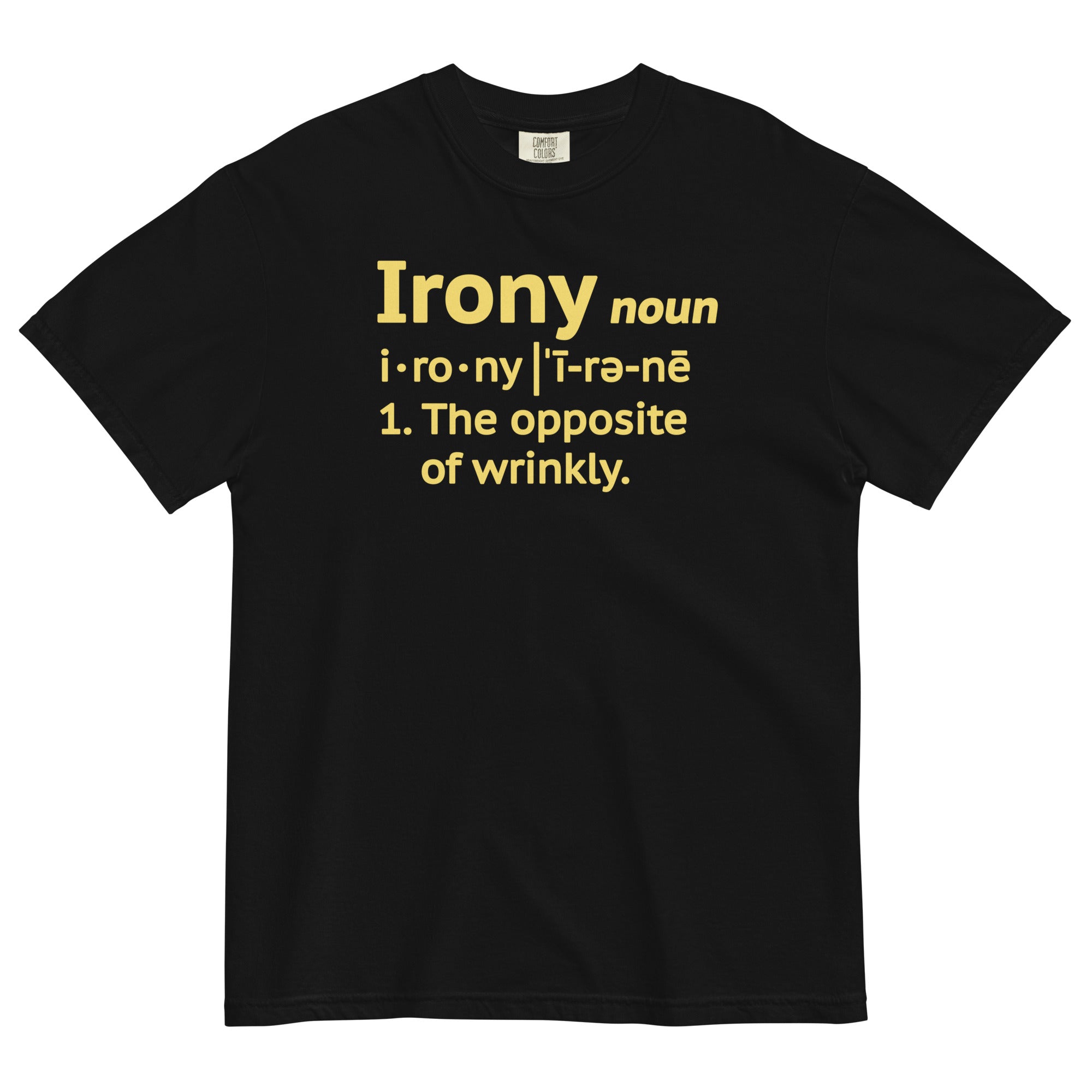 Irony Definition Men's Relaxed Fit Tee Hoodie, Sweatshirt | CoreVibeTees.com (Image 2)