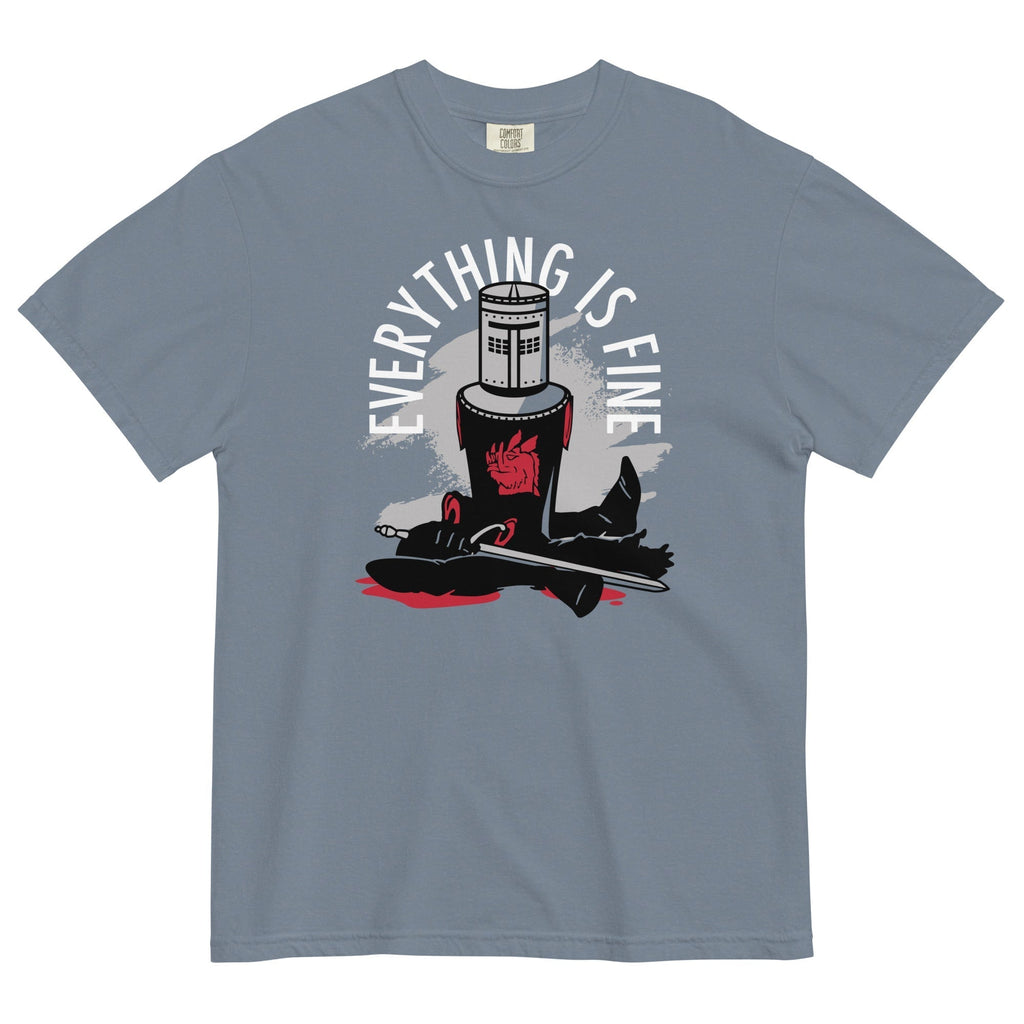 Everything Is Fine Men's Relaxed Fit Tee Hoodie, Sweatshirt | CoreVibeTees.com (Image 1)