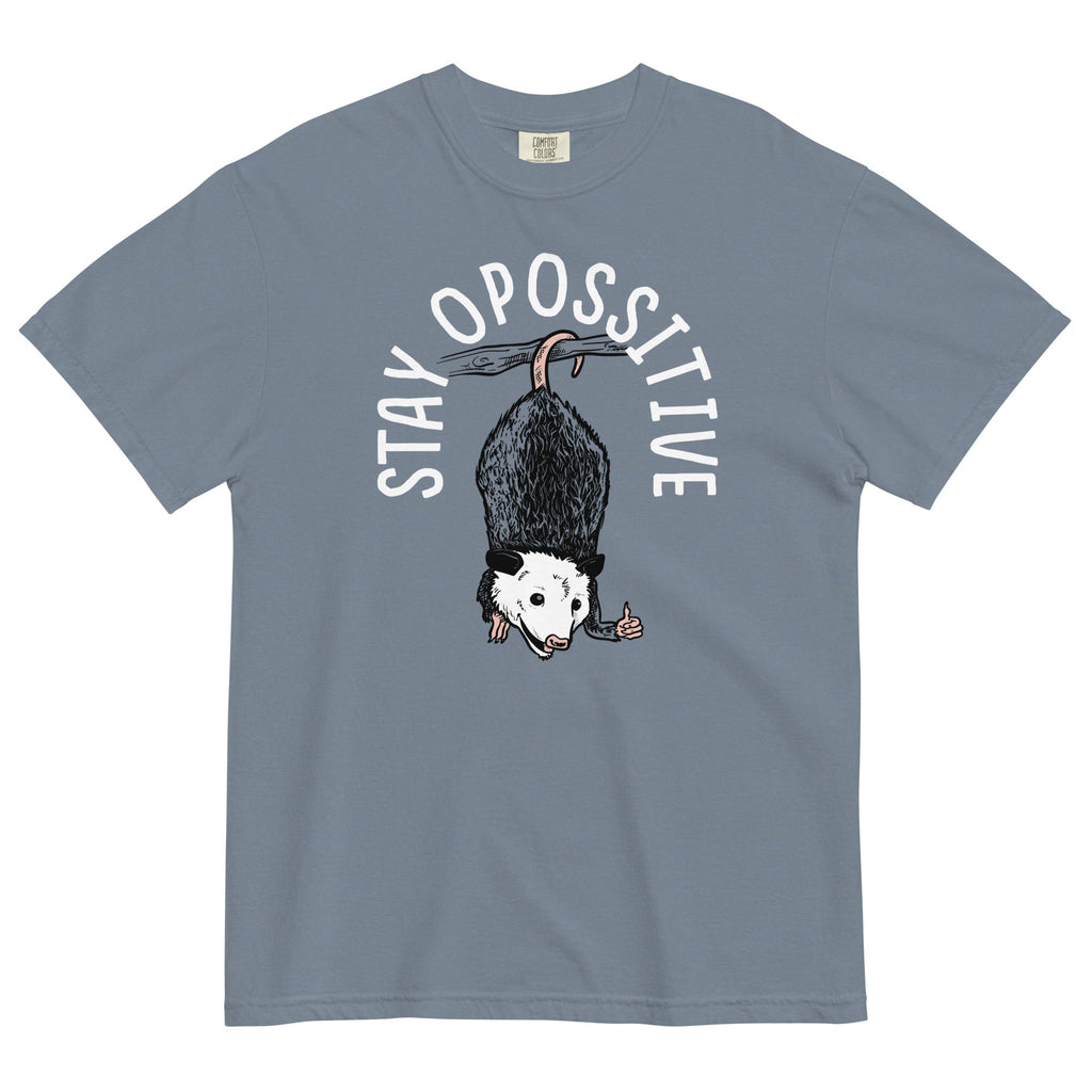 Stay Opossitive Men's Relaxed Fit Tee Hoodie, Sweatshirt | CoreVibeTees.com (Image 4)