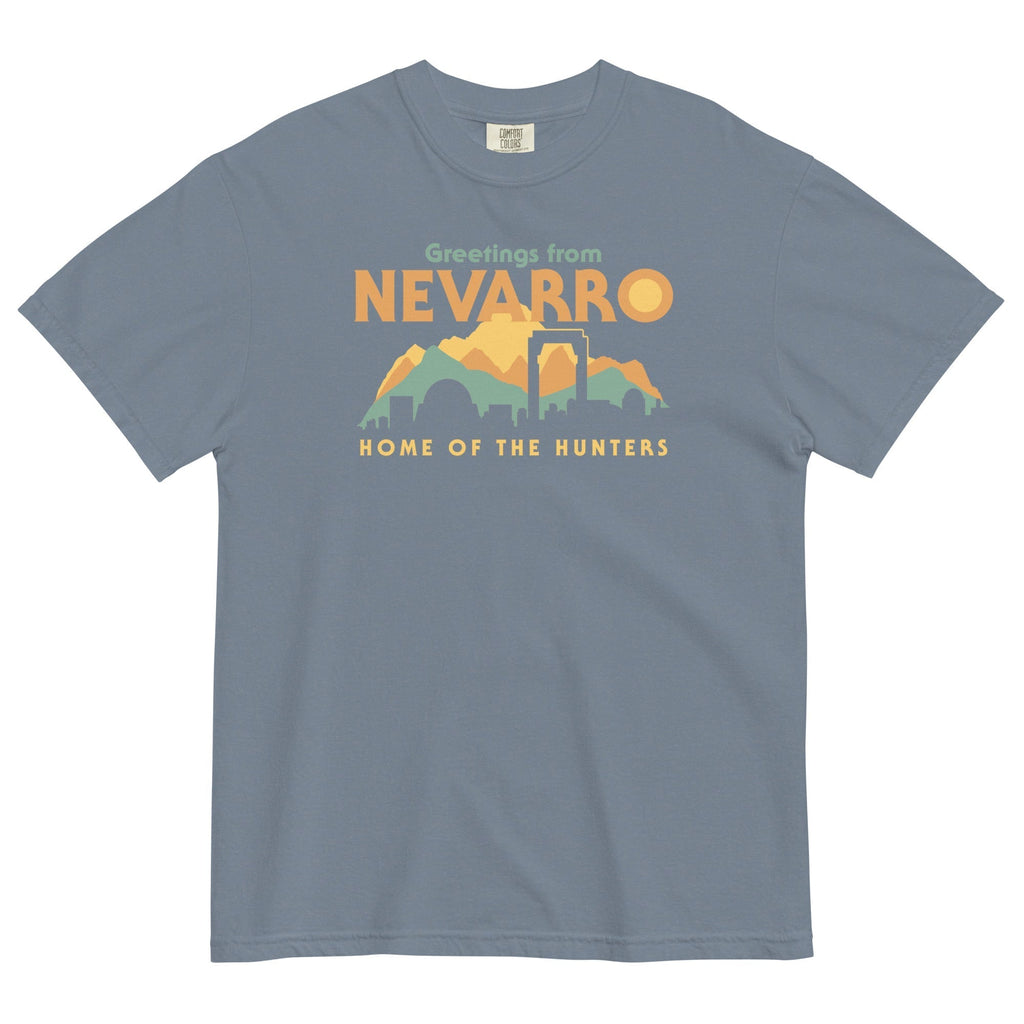 Greetings From Nevarro Men's Relaxed Fit Tee Hoodie, Sweatshirt | CoreVibeTees.com (Image 1)