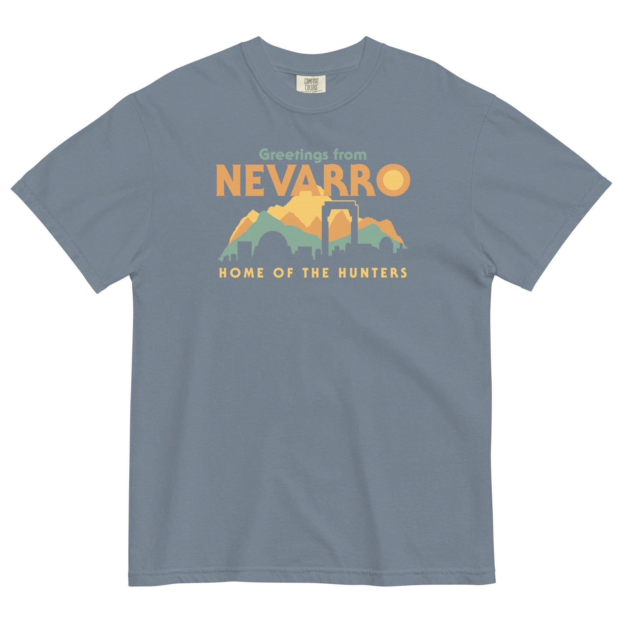 Greetings From Nevarro Men's Relaxed Fit Tee Hoodie, Sweatshirt | CoreVibeTees.com (Image 1)