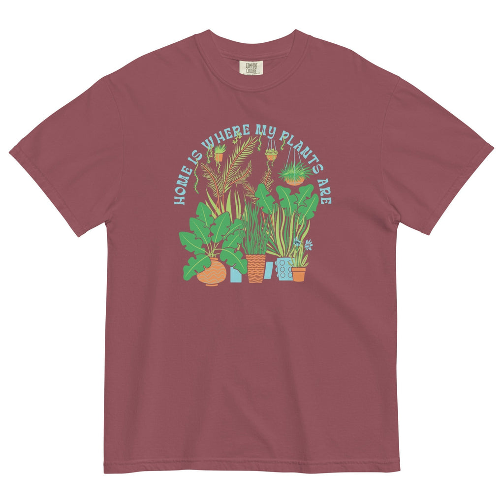 Home Is Where The Plants Are Men's Relaxed Fit Tee Hoodie, Sweatshirt | CoreVibeTees.com (Image 3)