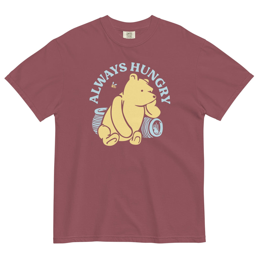 Always Hungry Men's Relaxed Fit Tee Hoodie, Sweatshirt | CoreVibeTees.com (Image 3)