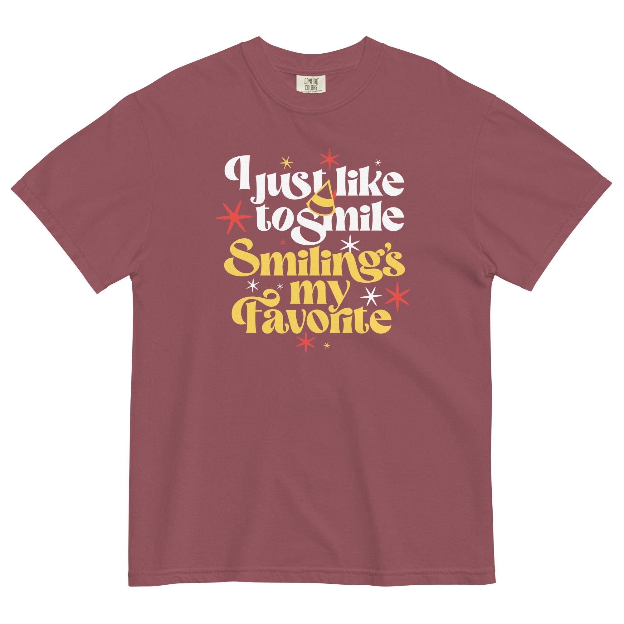 I Just Like To Smile Smiling's My Favorite Men's Relaxed Fit Tee Hoodie, Sweatshirt | CoreVibeTees.com (Image 3)