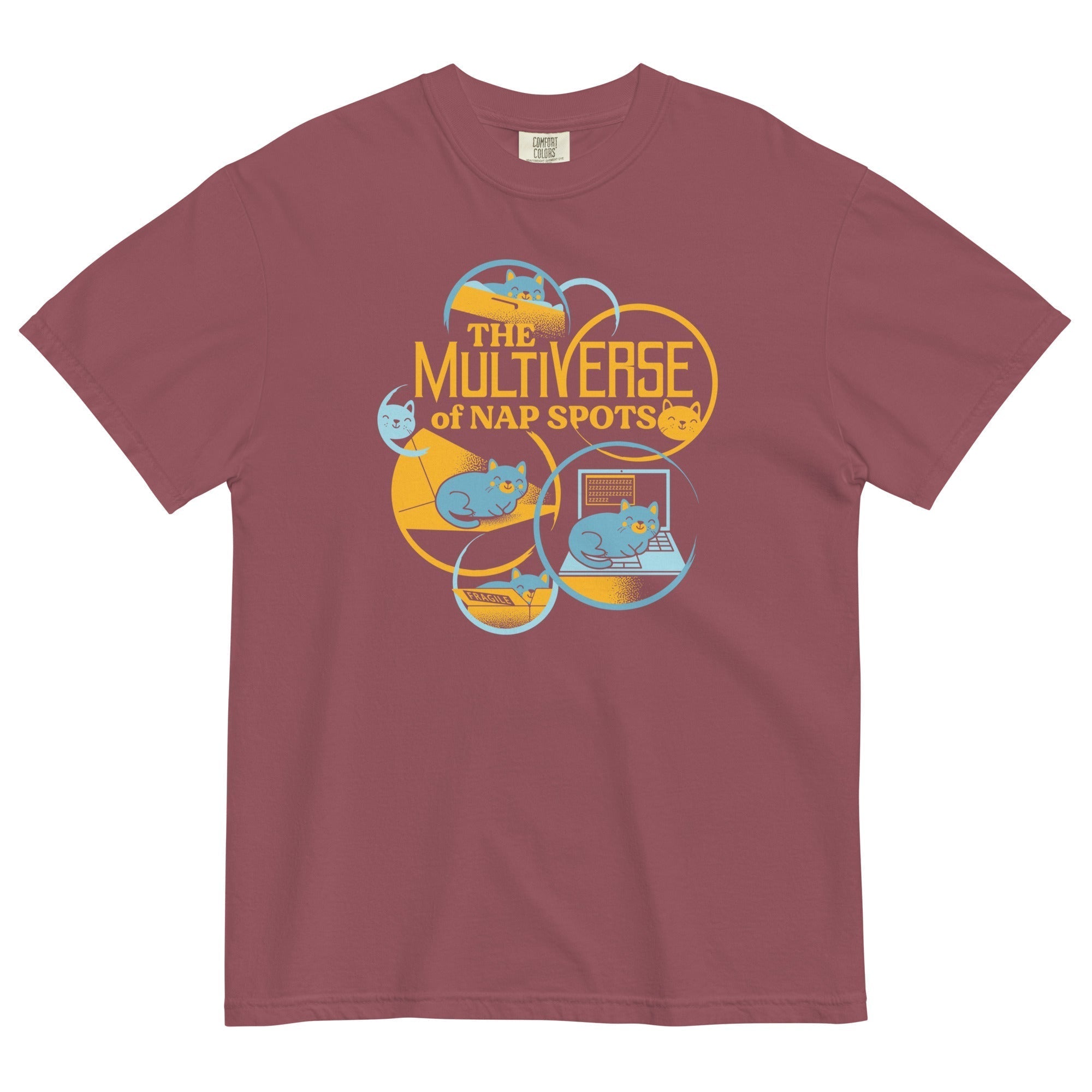 The Multiverse Of Nap Spots Men's Relaxed Fit Tee Hoodie, Sweatshirt | CoreVibeTees.com (Image 3)