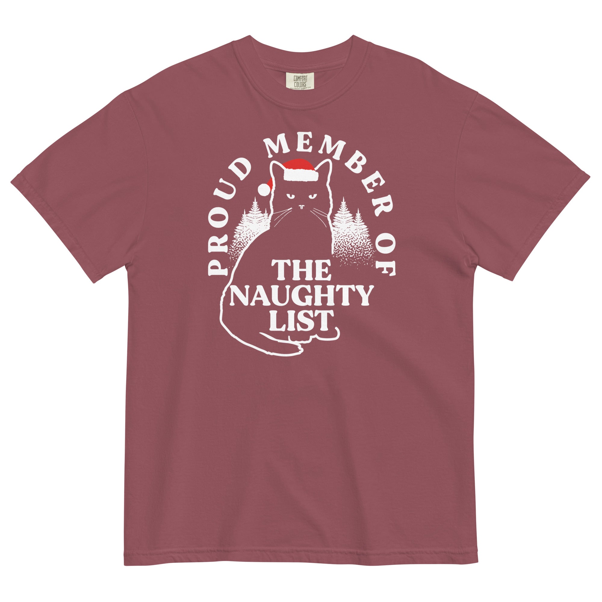The Naughty List Men's Relaxed Fit Tee Hoodie, Sweatshirt | CoreVibeTees.com (Image 4)