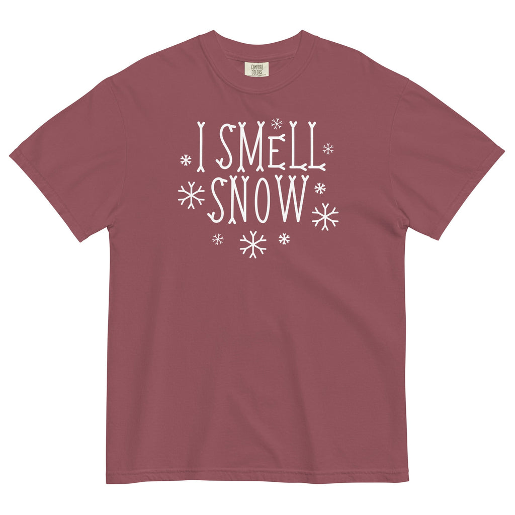 I Smell Snow Men's Relaxed Fit Tee Hoodie, Sweatshirt | CoreVibeTees.com (Image 3)