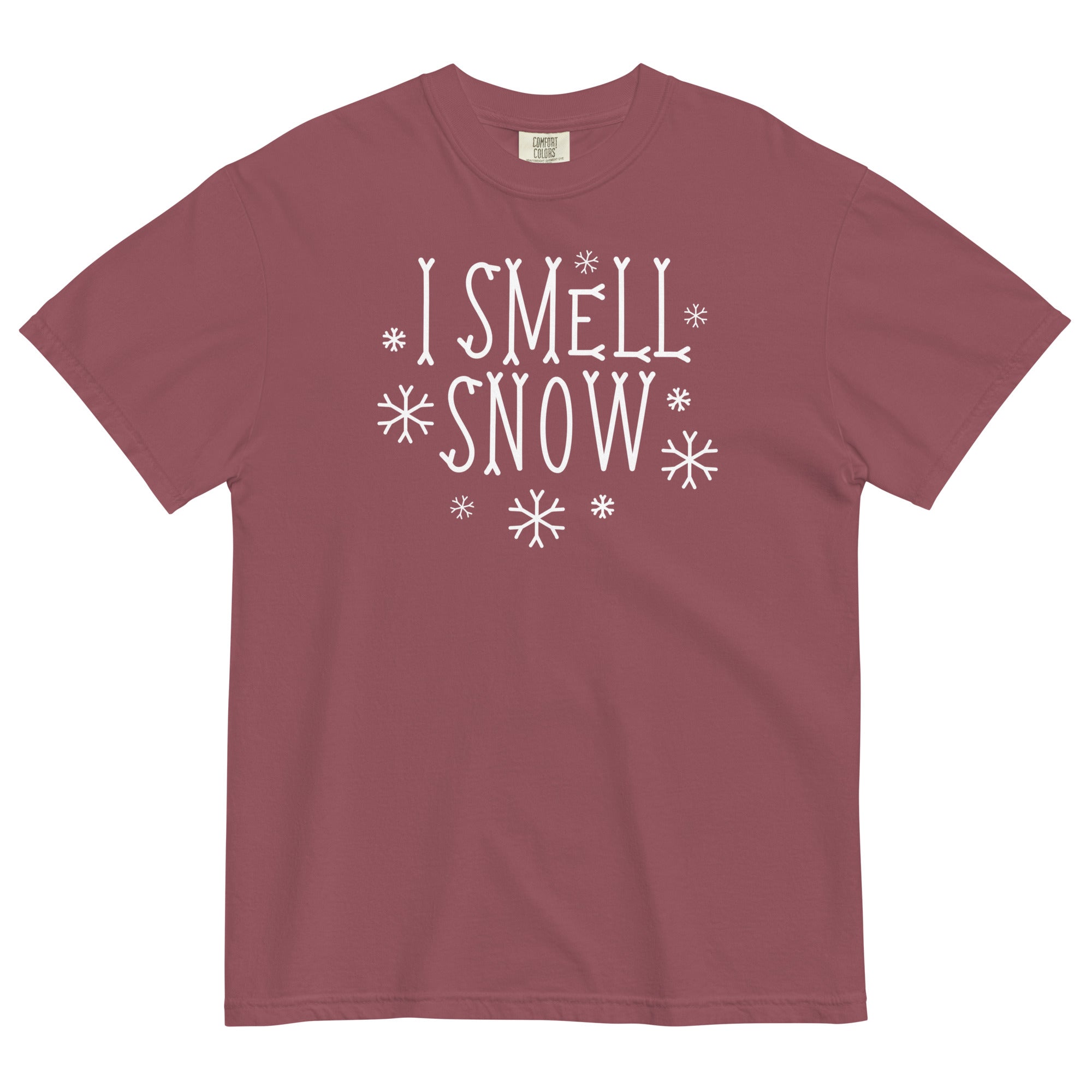I Smell Snow Men's Relaxed Fit Tee Hoodie, Sweatshirt | CoreVibeTees.com (Image 3)