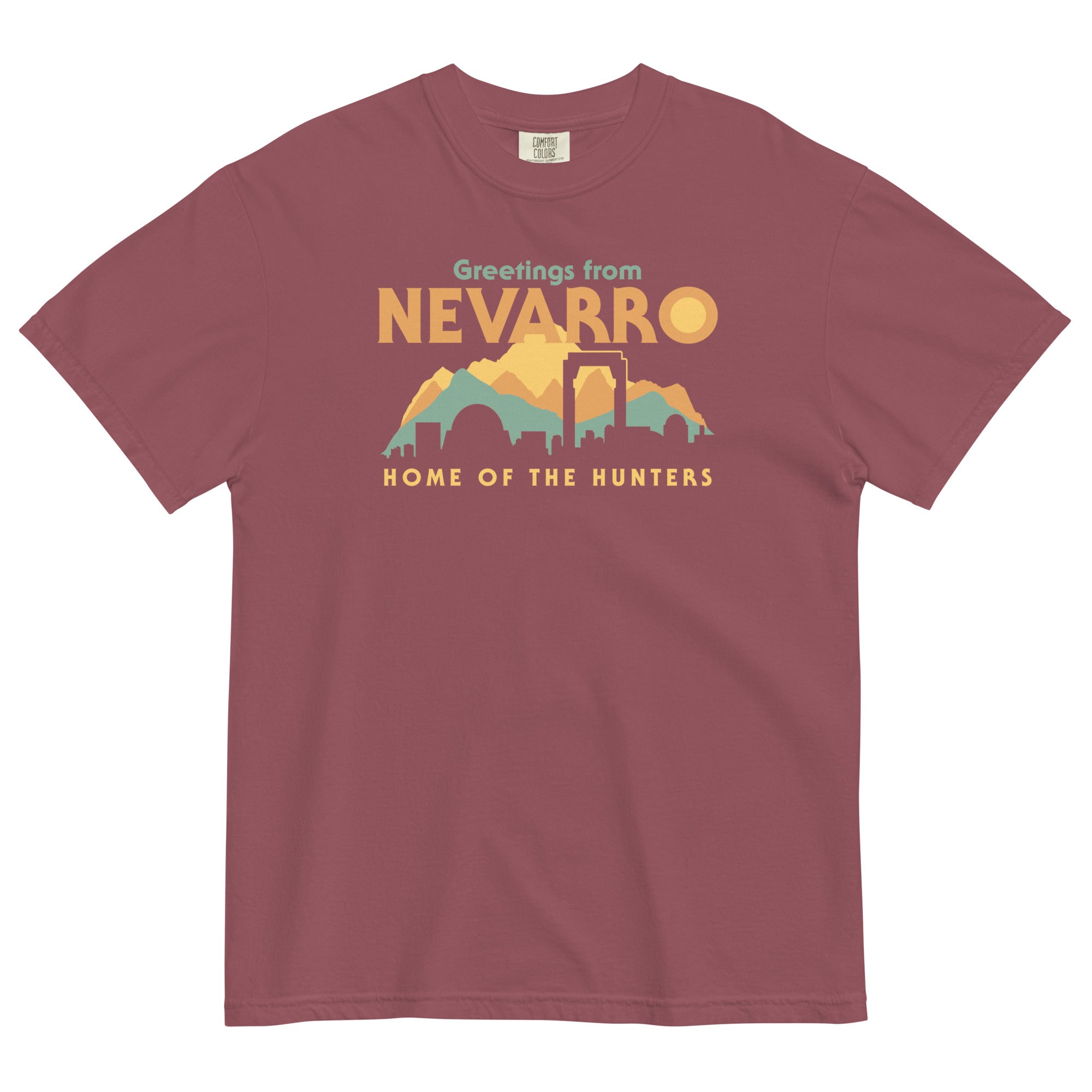 Greetings From Nevarro Men's Relaxed Fit Tee Hoodie, Sweatshirt | CoreVibeTees.com (Image 4)