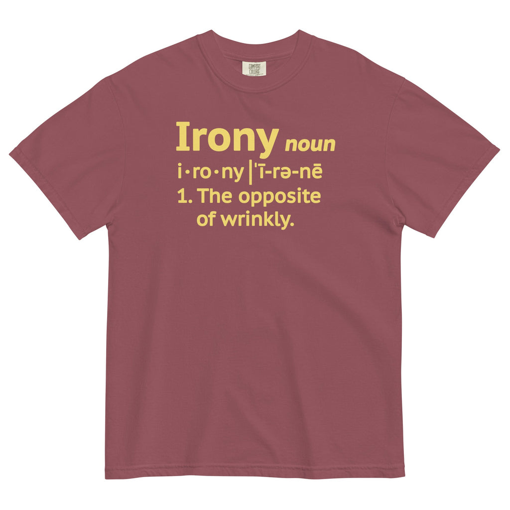 Irony Definition Men's Relaxed Fit Tee Hoodie, Sweatshirt | CoreVibeTees.com (Image 4)