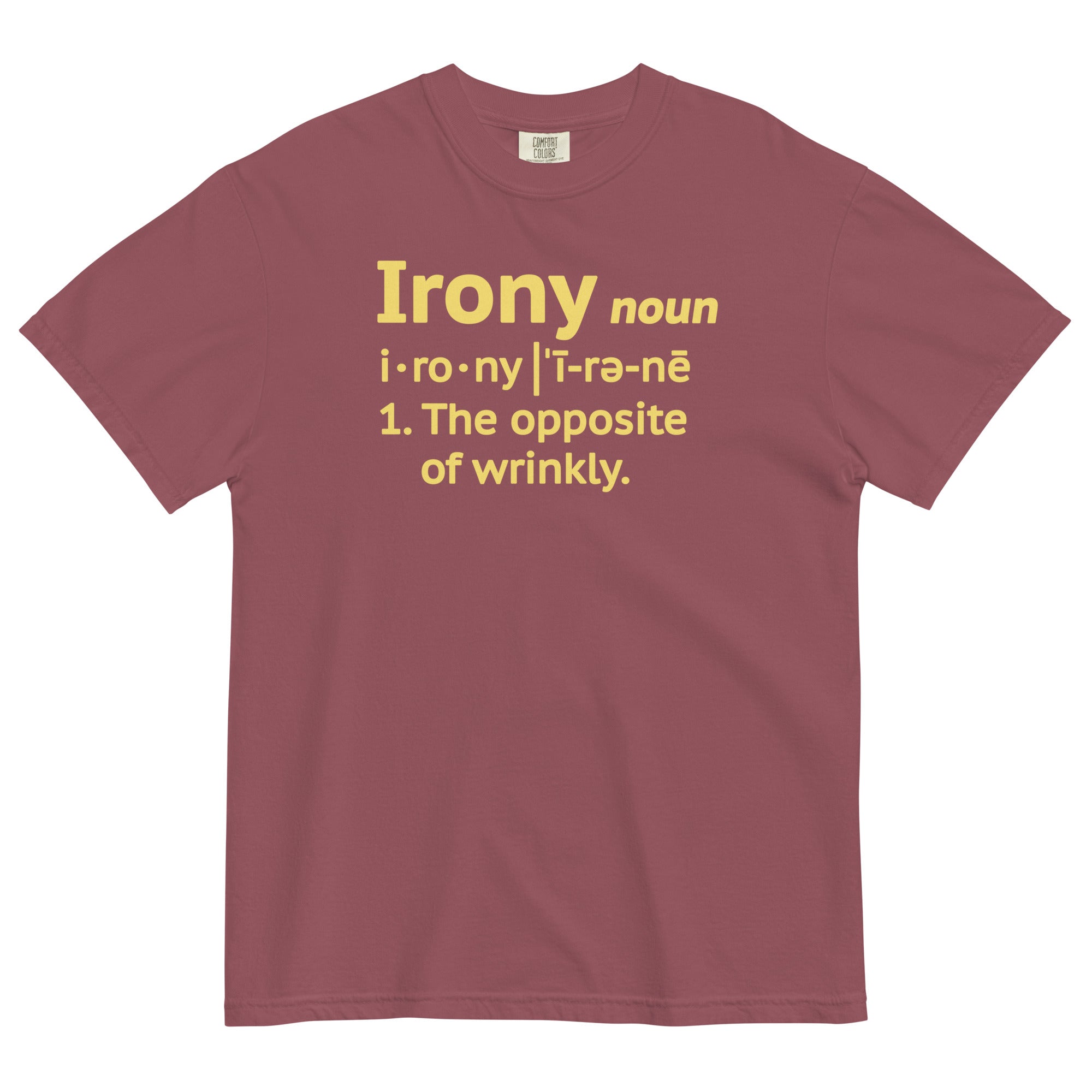 Irony Definition Men's Relaxed Fit Tee Hoodie, Sweatshirt | CoreVibeTees.com (Image 4)