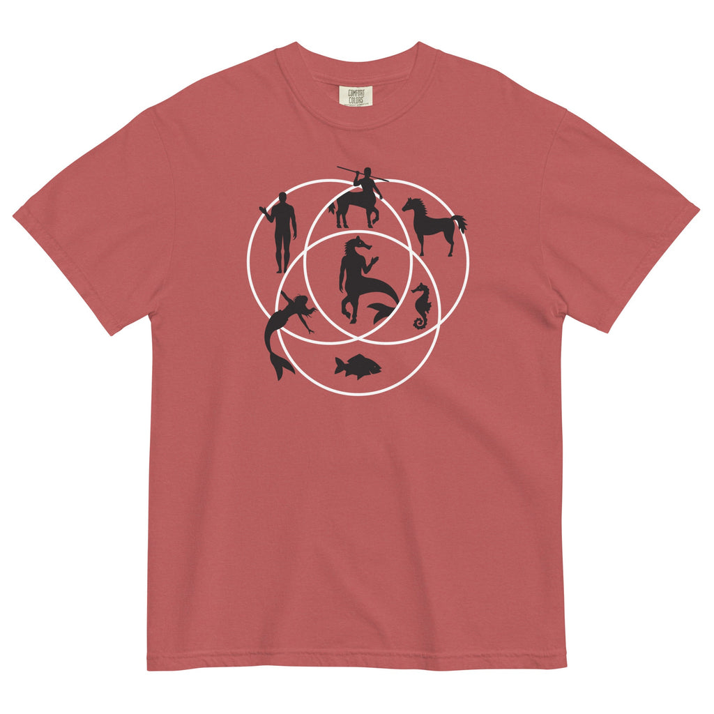 Human Horse Fish Venn Diagram Men's Relaxed Fit Tee Hoodie, Sweatshirt | CoreVibeTees.com (Image 5)