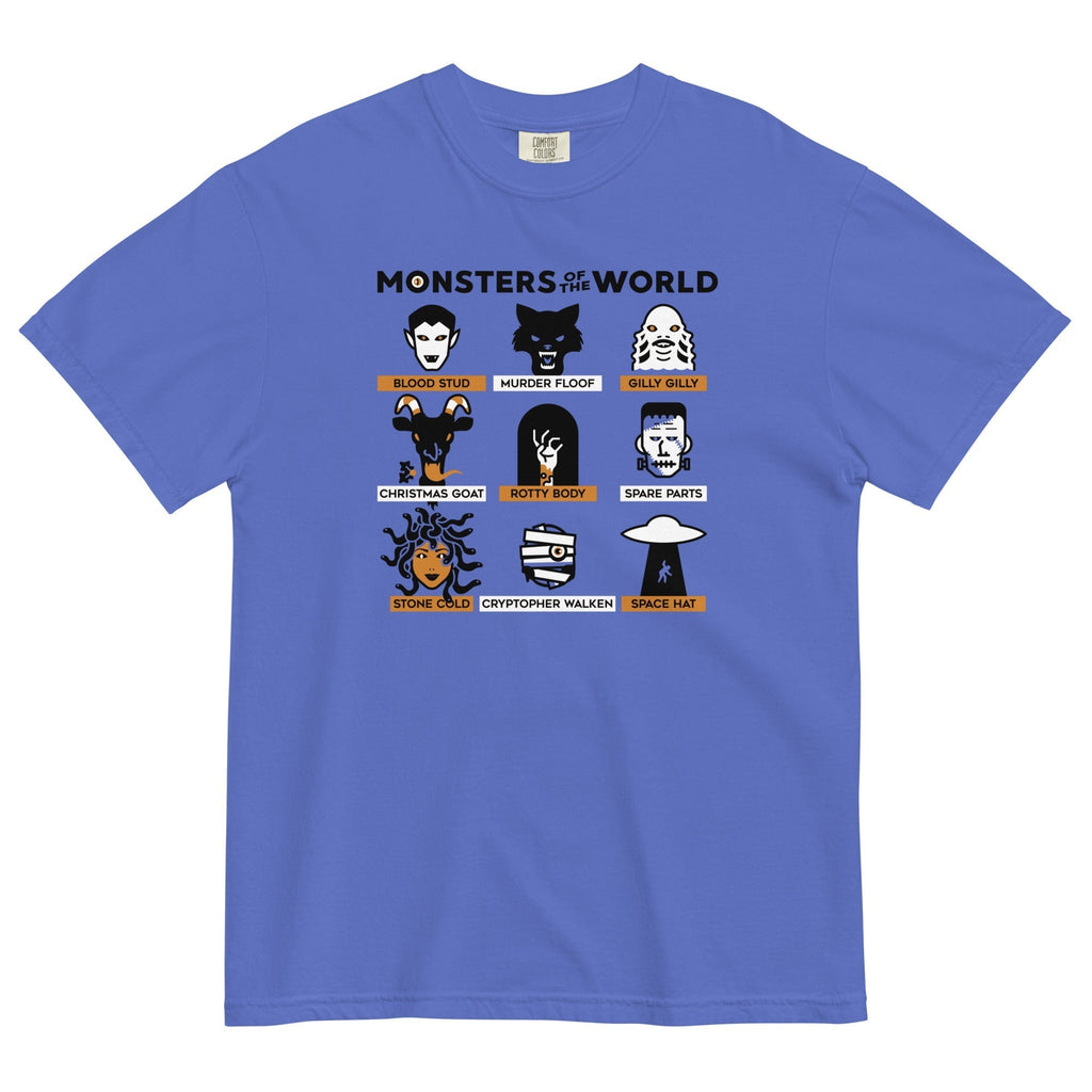Monsters Of The World Men's Relaxed Fit Tee Hoodie, Sweatshirt | CoreVibeTees.com (Image 2)