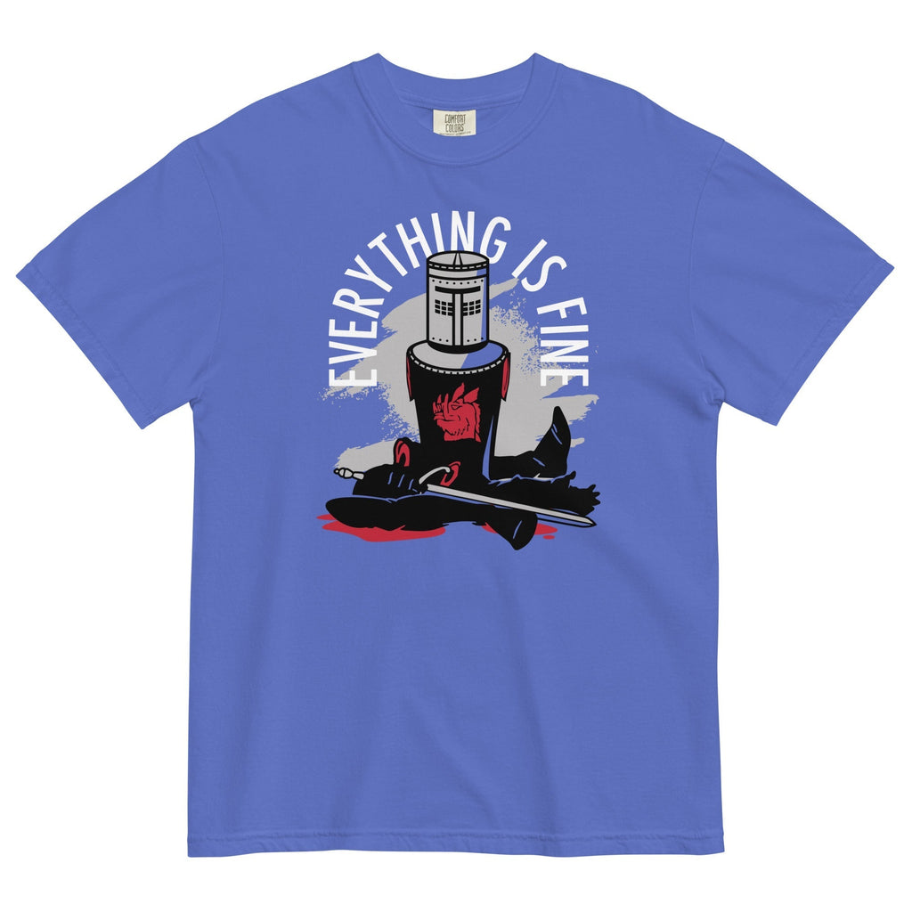Everything Is Fine Men's Relaxed Fit Tee Hoodie, Sweatshirt | CoreVibeTees.com (Image 2)