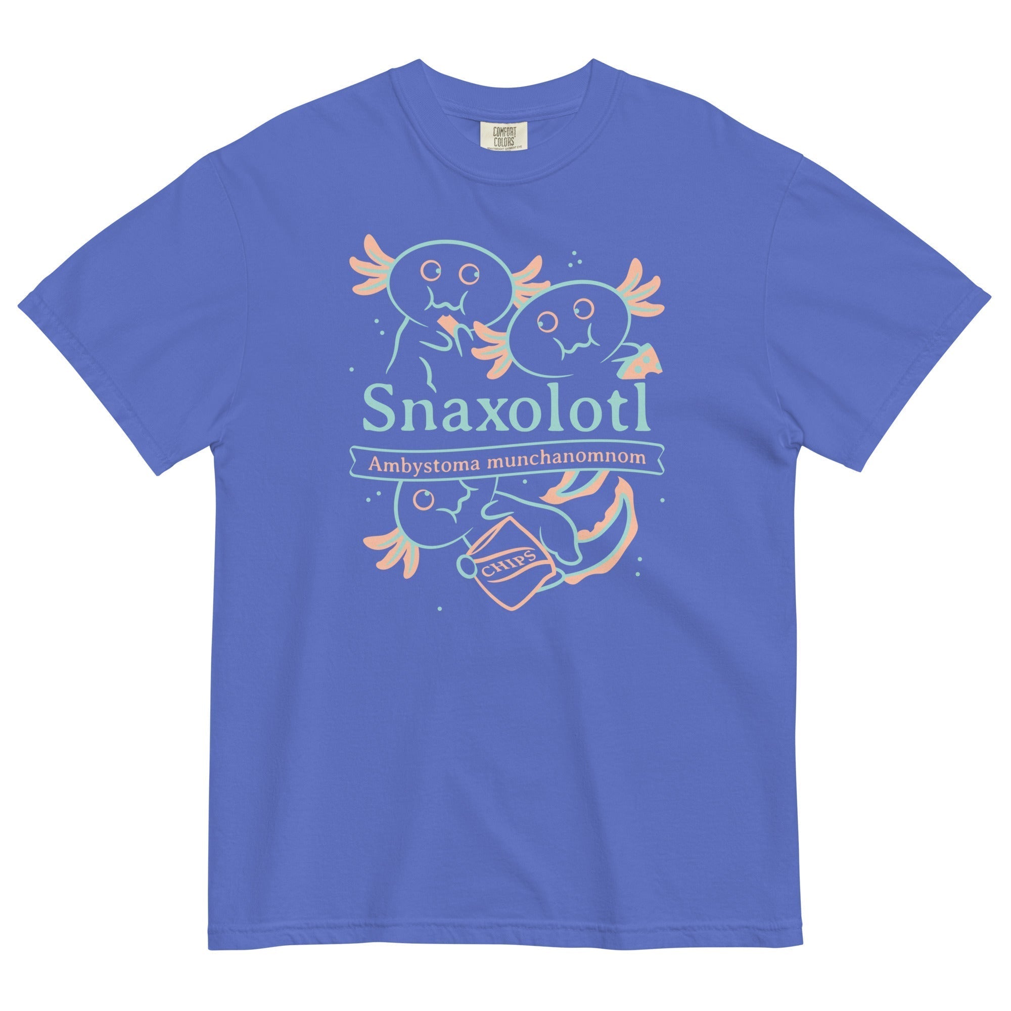Snaxolotl Men's Relaxed Fit Tee Hoodie, Sweatshirt | CoreVibeTees.com (Image 1)