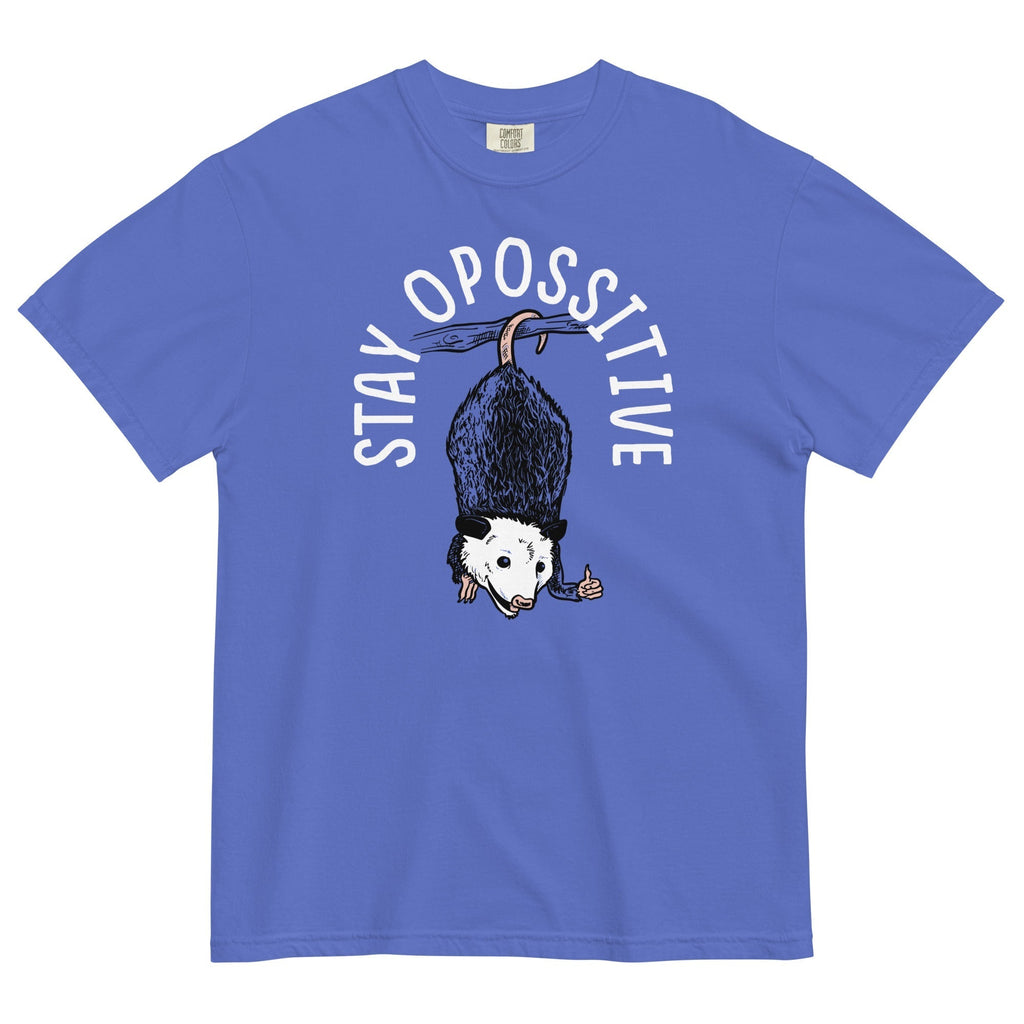 Stay Opossitive Men's Relaxed Fit Tee Hoodie, Sweatshirt | CoreVibeTees.com (Image 2)