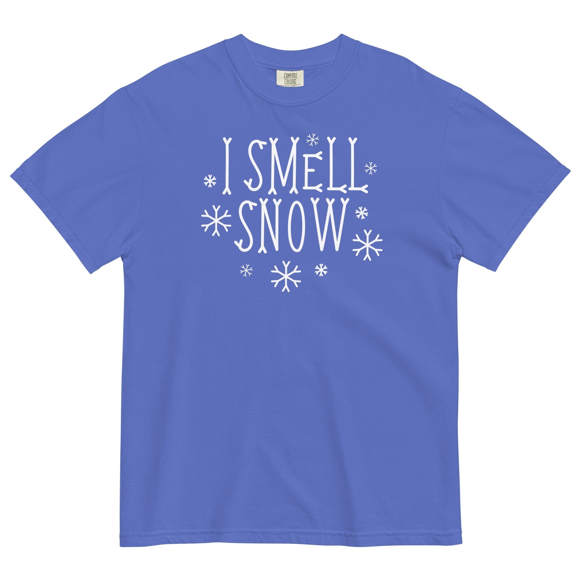 I Smell Snow Men's Relaxed Fit Tee Hoodie, Sweatshirt | CoreVibeTees.com (Image 4)