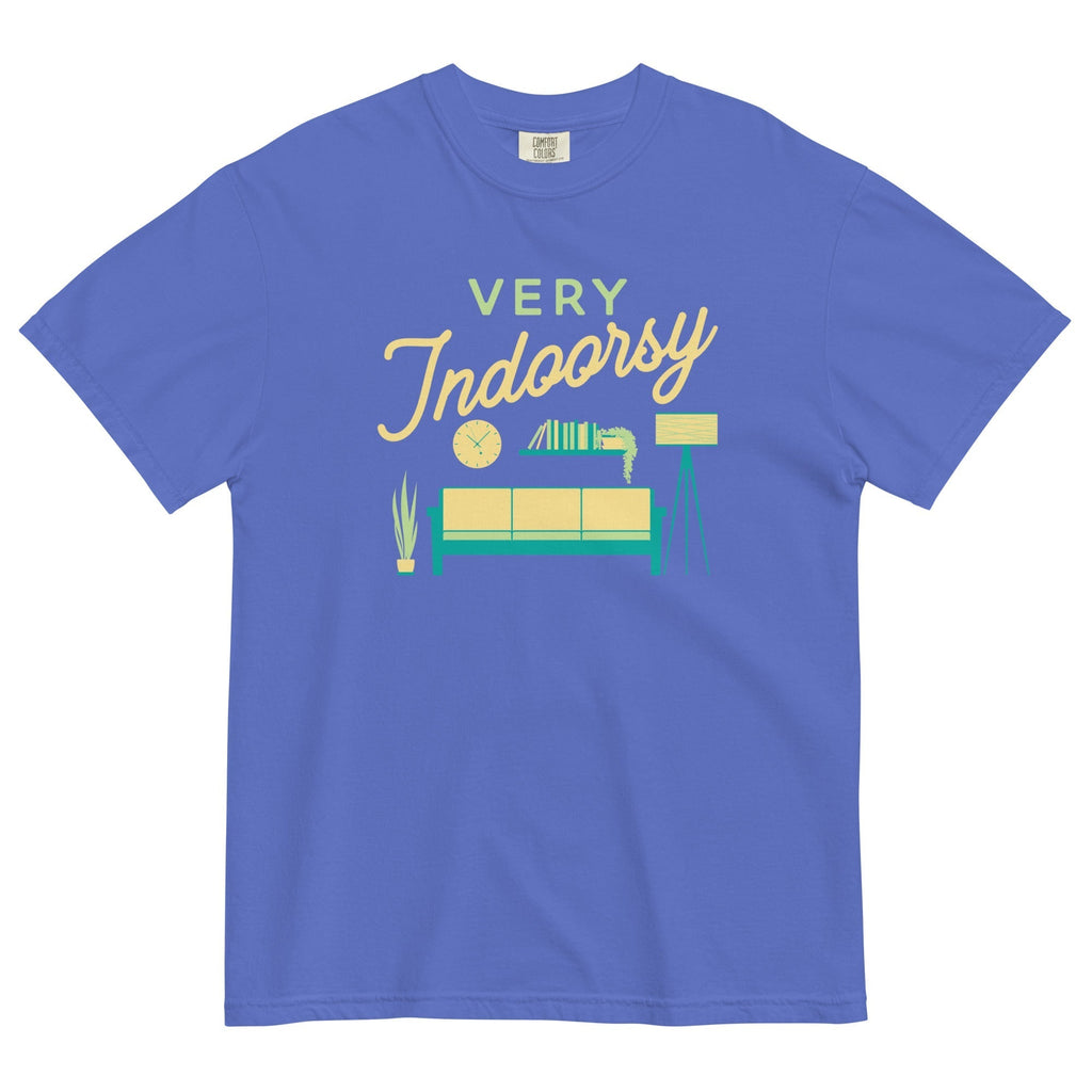 Very Indoorsy Men's Relaxed Fit Tee Hoodie, Sweatshirt | CoreVibeTees.com (Image 1)