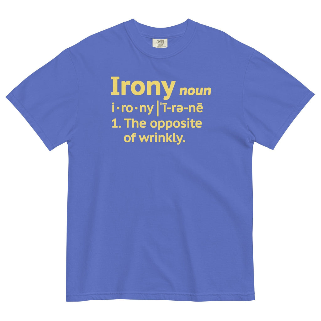 Irony Definition Men's Relaxed Fit Tee Hoodie, Sweatshirt | CoreVibeTees.com (Image 1)
