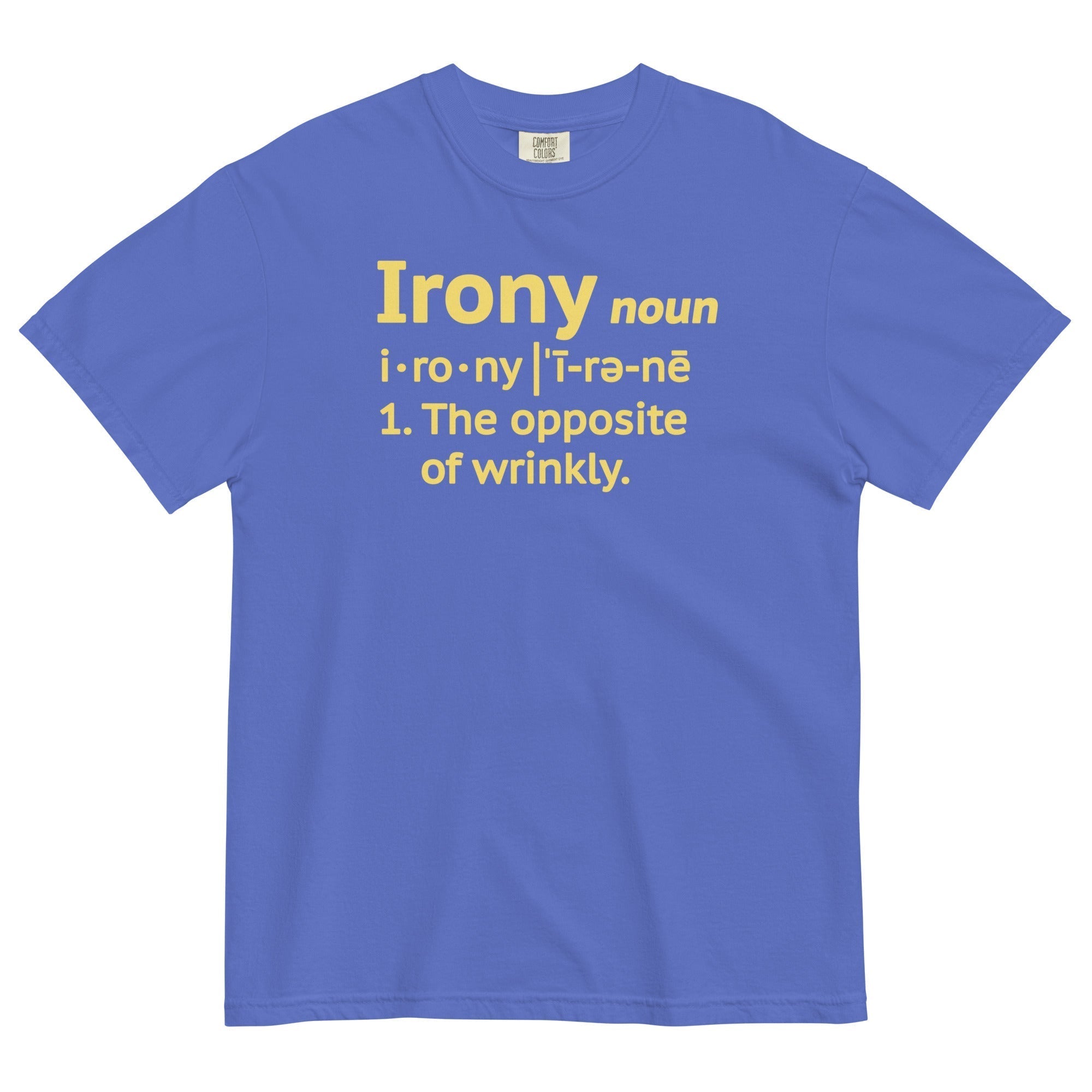 Irony Definition Men's Relaxed Fit Tee Hoodie, Sweatshirt | CoreVibeTees.com (Image 1)