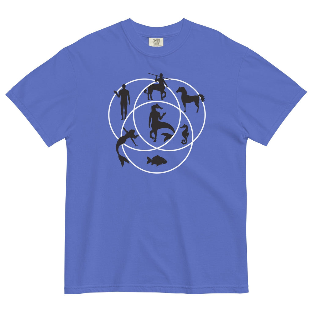 Human Horse Fish Venn Diagram Men's Relaxed Fit Tee Hoodie, Sweatshirt | CoreVibeTees.com (Image 4)
