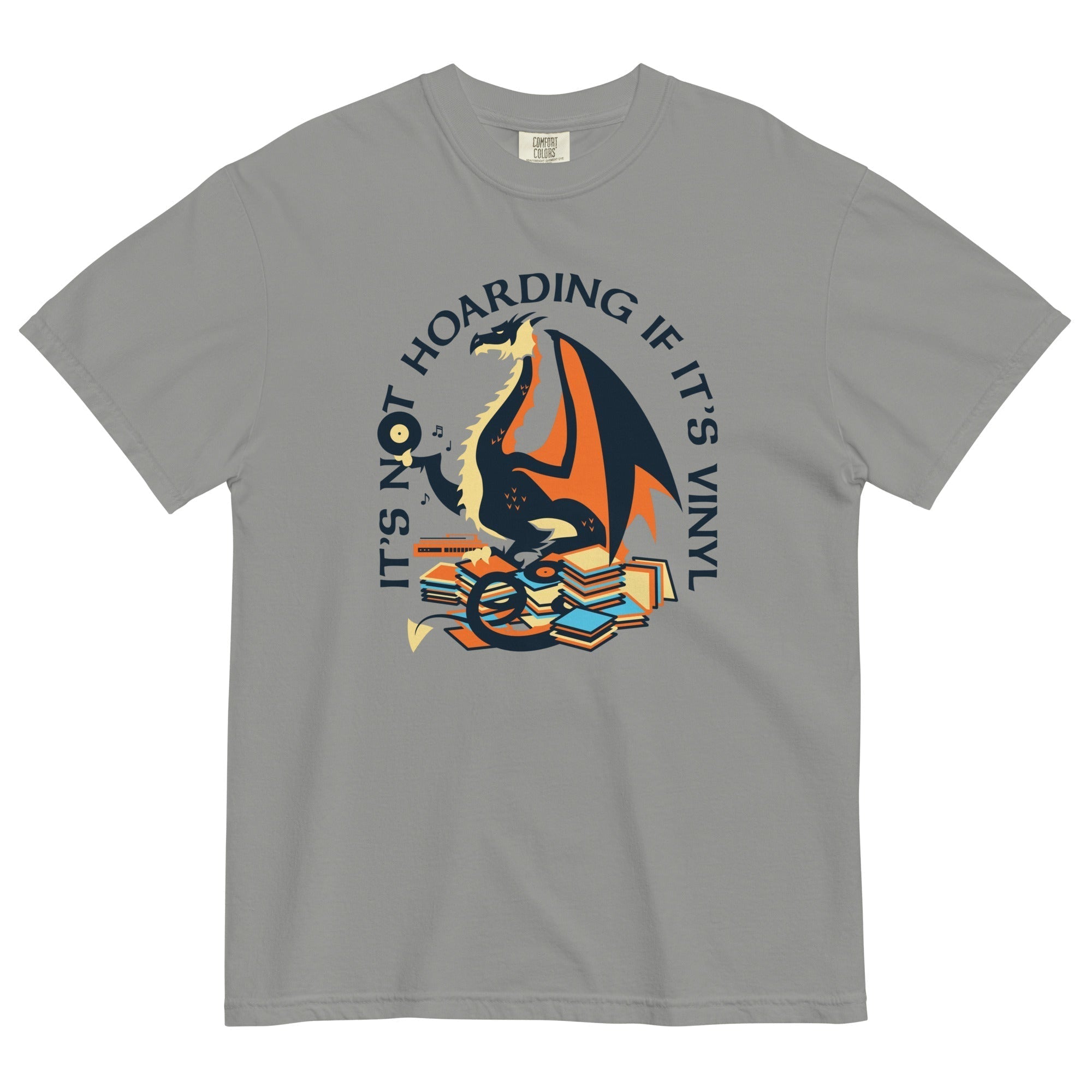 It's Not Hoarding If It's Vinyl Men's Relaxed Fit Tee Hoodie, Sweatshirt | CoreVibeTees.com (Image 1)