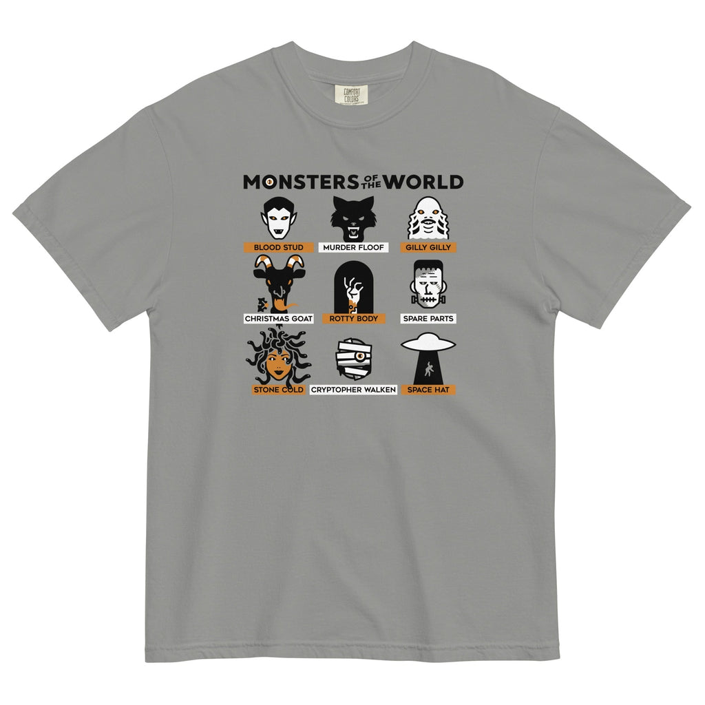 Monsters Of The World Men's Relaxed Fit Tee Hoodie, Sweatshirt | CoreVibeTees.com (Image 1)