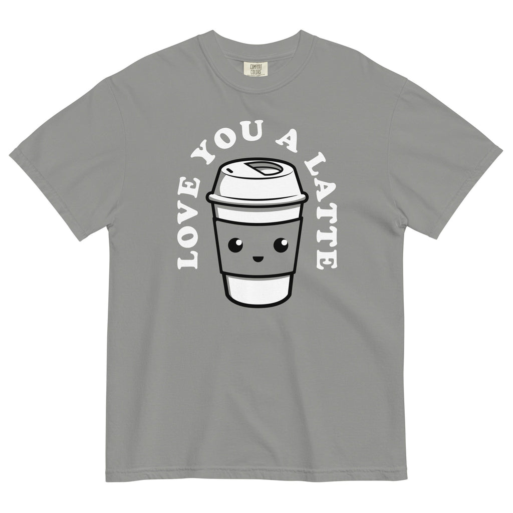 Love You A Latte Men's Relaxed Fit Tee Hoodie, Sweatshirt | CoreVibeTees.com (Image 1)