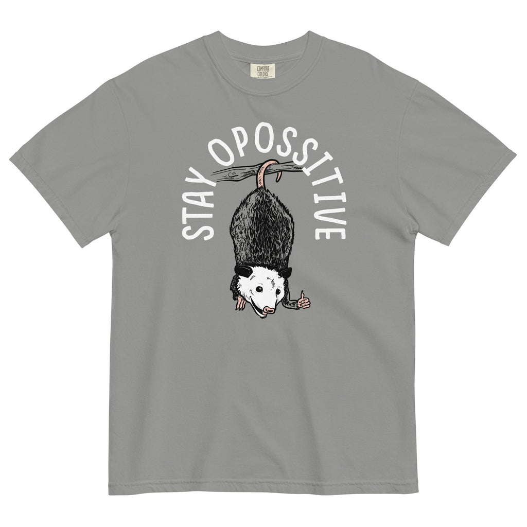 Stay Opossitive Men's Relaxed Fit Tee Hoodie, Sweatshirt | CoreVibeTees.com (Image 1)