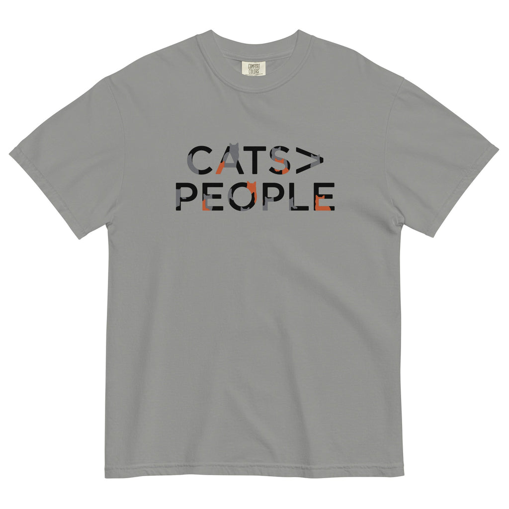 Cats>People Men's Relaxed Fit Tee Hoodie, Sweatshirt | CoreVibeTees.com (Image 1)