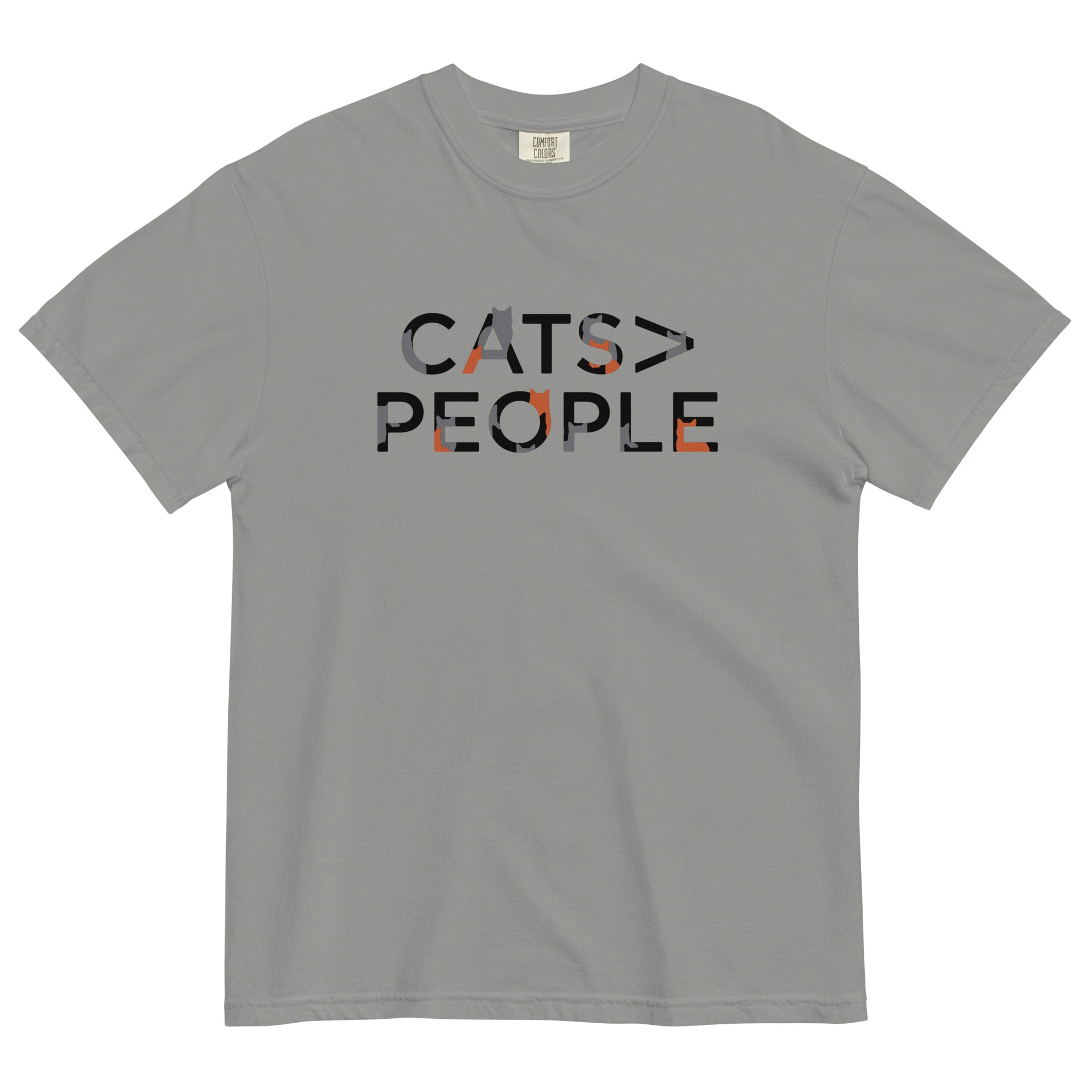 Cats>People Men's Relaxed Fit Tee Hoodie, Sweatshirt | CoreVibeTees.com (Image 1)