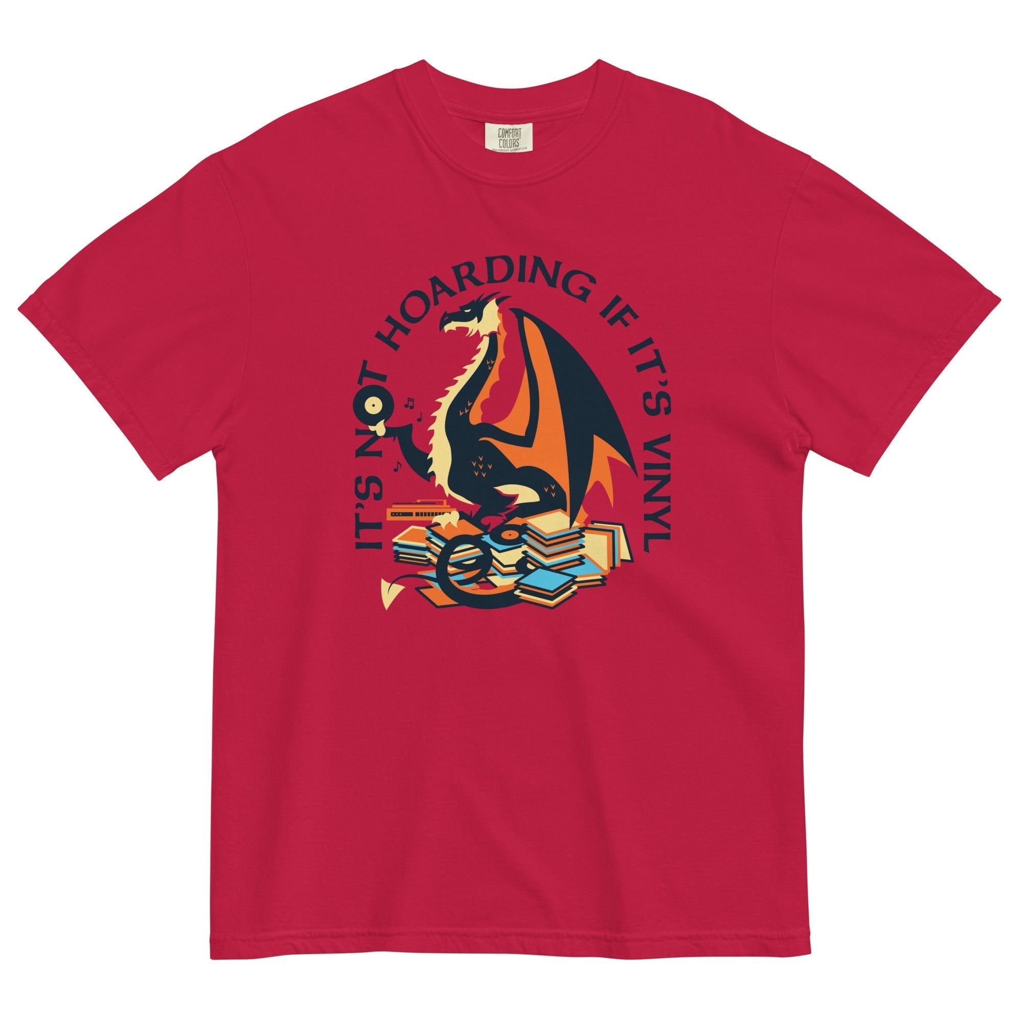 It's Not Hoarding If It's Vinyl Men's Relaxed Fit Tee Hoodie, Sweatshirt | CoreVibeTees.com (Image 2)